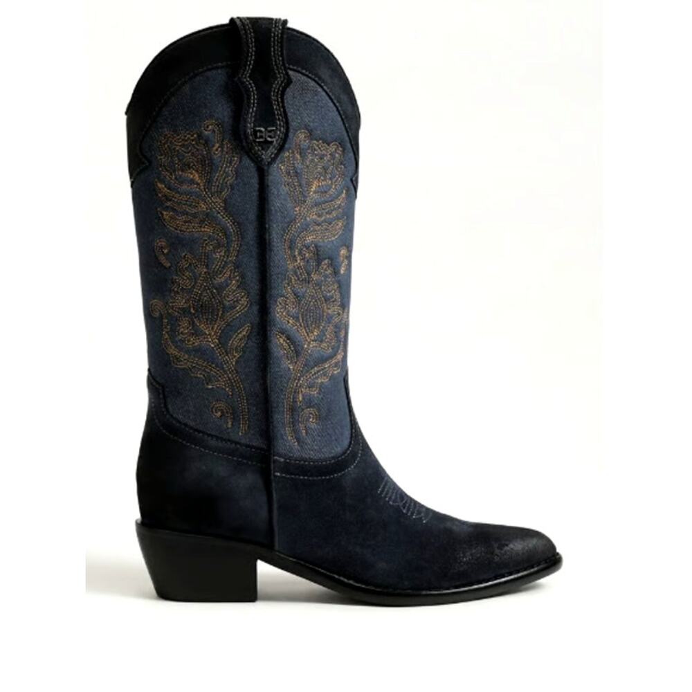 Sam Edelman Atlantic Suede Leather Rue Western Boots Size 9M - Picture 14 of 14